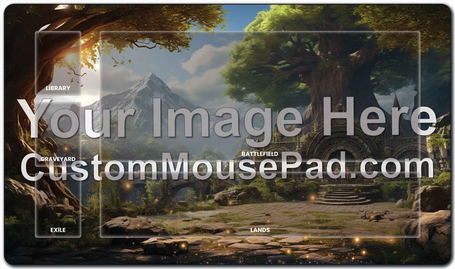 What material are MTG playmats made of?